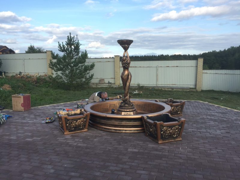 садовый фонтан для дачи