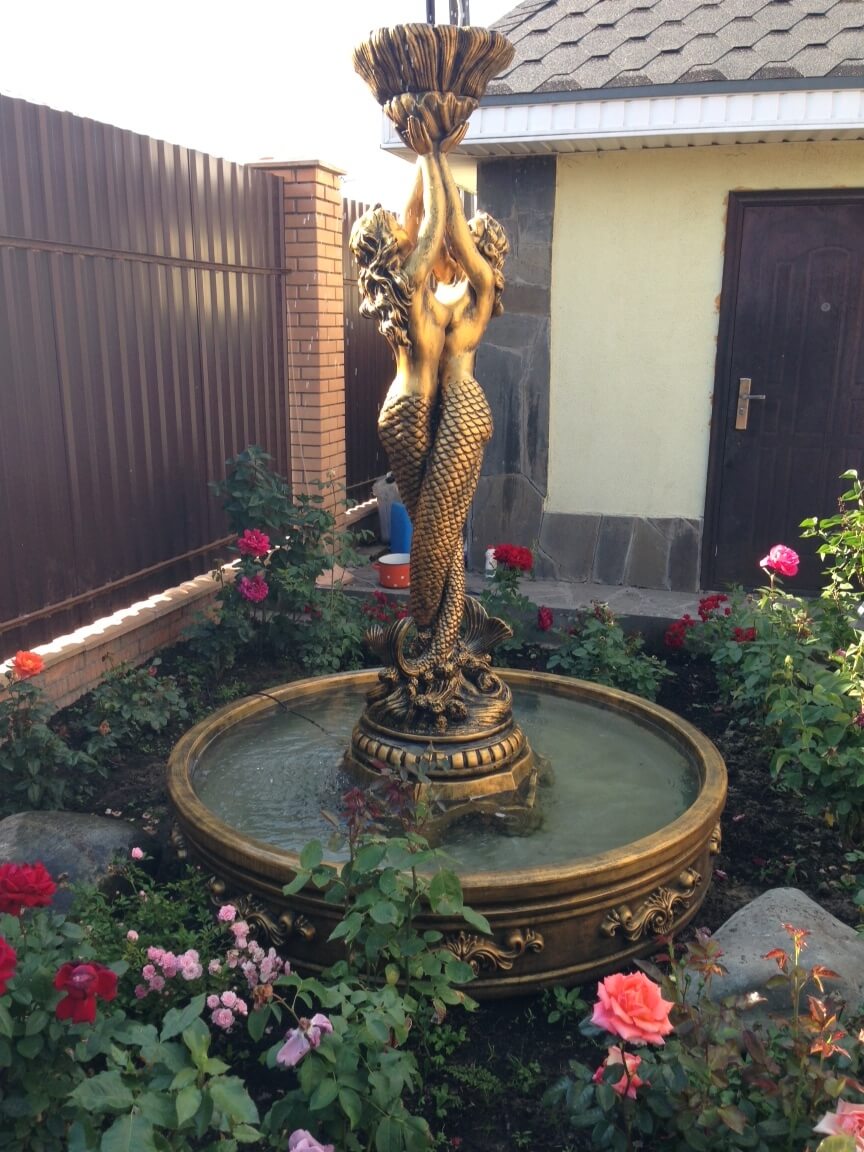 садовый фонтан для дачи