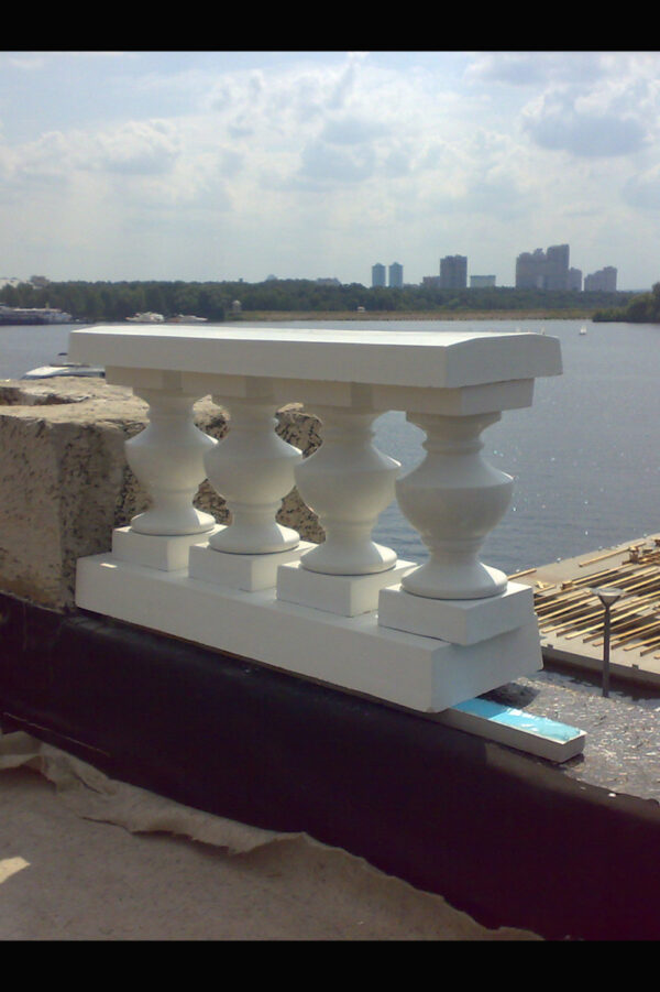 Балясина бетонная "Римская" большая в белом (310 см) 6 балюстрада