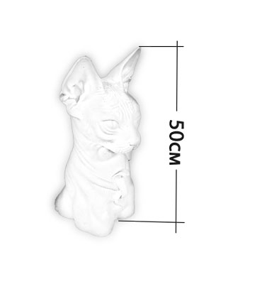 размеры скульптуры кошки