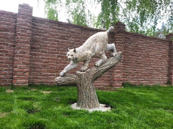 Скульптура садовая Рысь (160 см) 10 figurka sadovaya rys 160 sm 3
