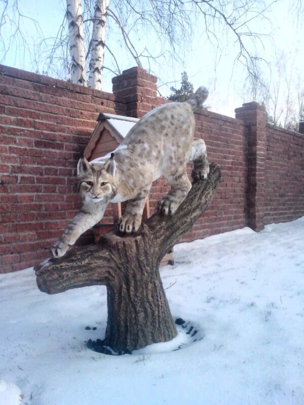 Скульптура садовая Рысь (160 см) 11 figurka sadovaya rys 160 sm 6