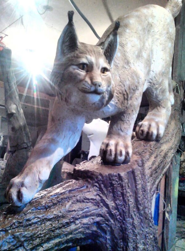 Скульптура садовая Рысь (160 см) 13 Фигурка садовая Рысь (160 см)