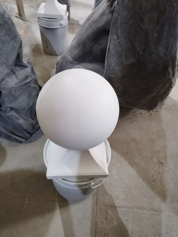 Навершие на столб Шар на ножке Белый (41 см) 17 Навершие на столб Шар на ножке Белый (41 см)