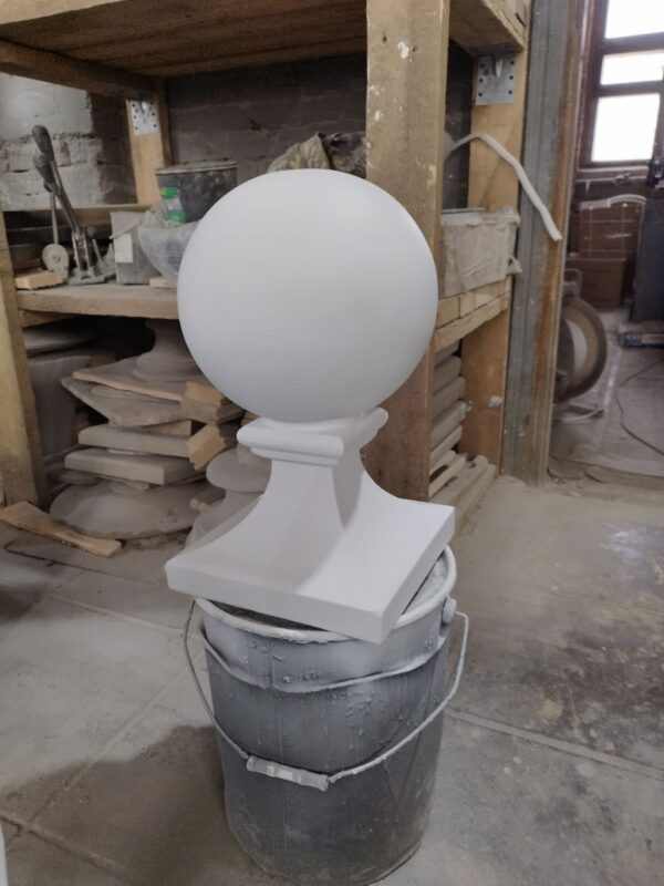 Навершие на столб Шар на ножке Белый (41 см) 16 navershie na stolb shar na nozhke belyj 41 sm 3