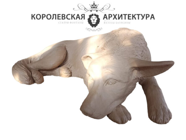 Фигурка садовая Собака (45 см) 6 skulptura lezhachej sobaki 2