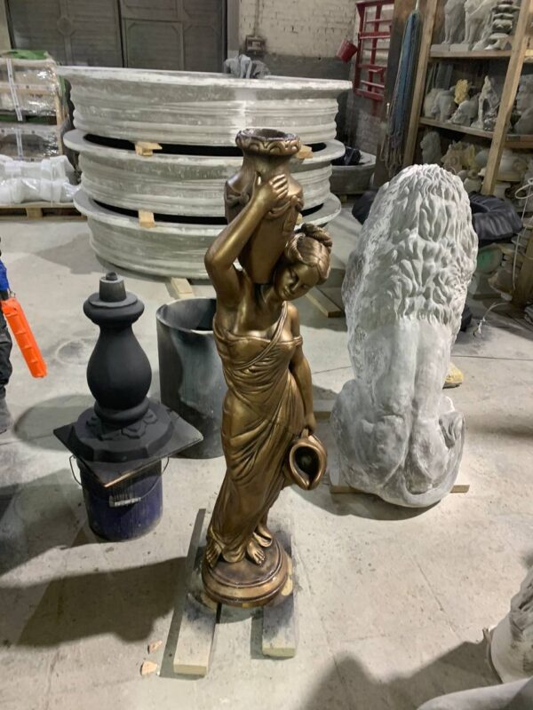 Скульптура Девушка с кувшинами (бронза) 6 devushka s kuvshinom v bronze 2