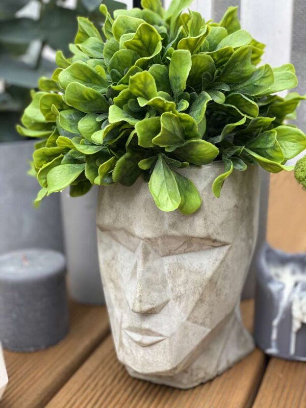 Кашпо "Полигональная голова" 7 красивая голова