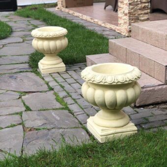 Садовый вазон из бетона - Римская чаша. Бежевый (48,5 см) 11 photo 2023 05 11 00 29 20