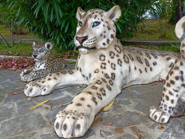 Садовая фигура - Семья леопардов 9 sadovaya figura semya leopardov 4