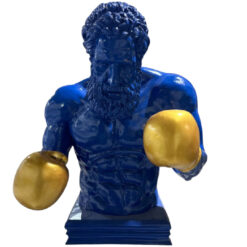 Бюст Геракл в золотых перчатках,синий цвет (90 см)