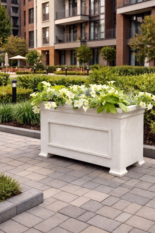 Alternative view of Кашпо прямоугольное на ножках