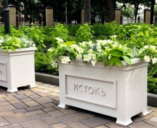 Купить Кашпо прямоугольное на ножках в Москве