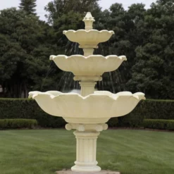 Садовый фонтан - Фонтан трехуровневый Лотос (d 598 см)