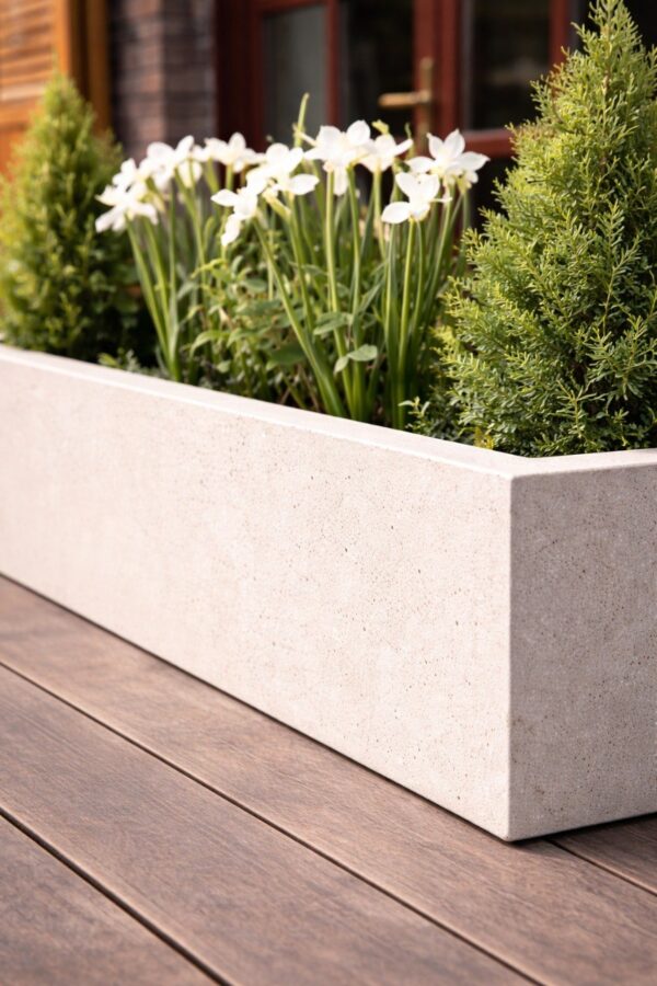 Alternative view of Кашпо прямоугольное Чикаго 120х25 H21 см