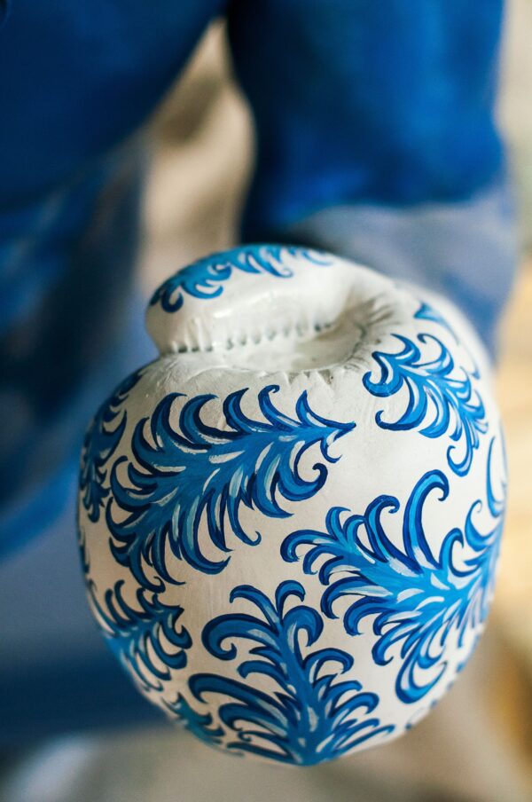 Бюст Геракл в расписных перчатках, синий цвет 16 photo 5271862495604229417 w