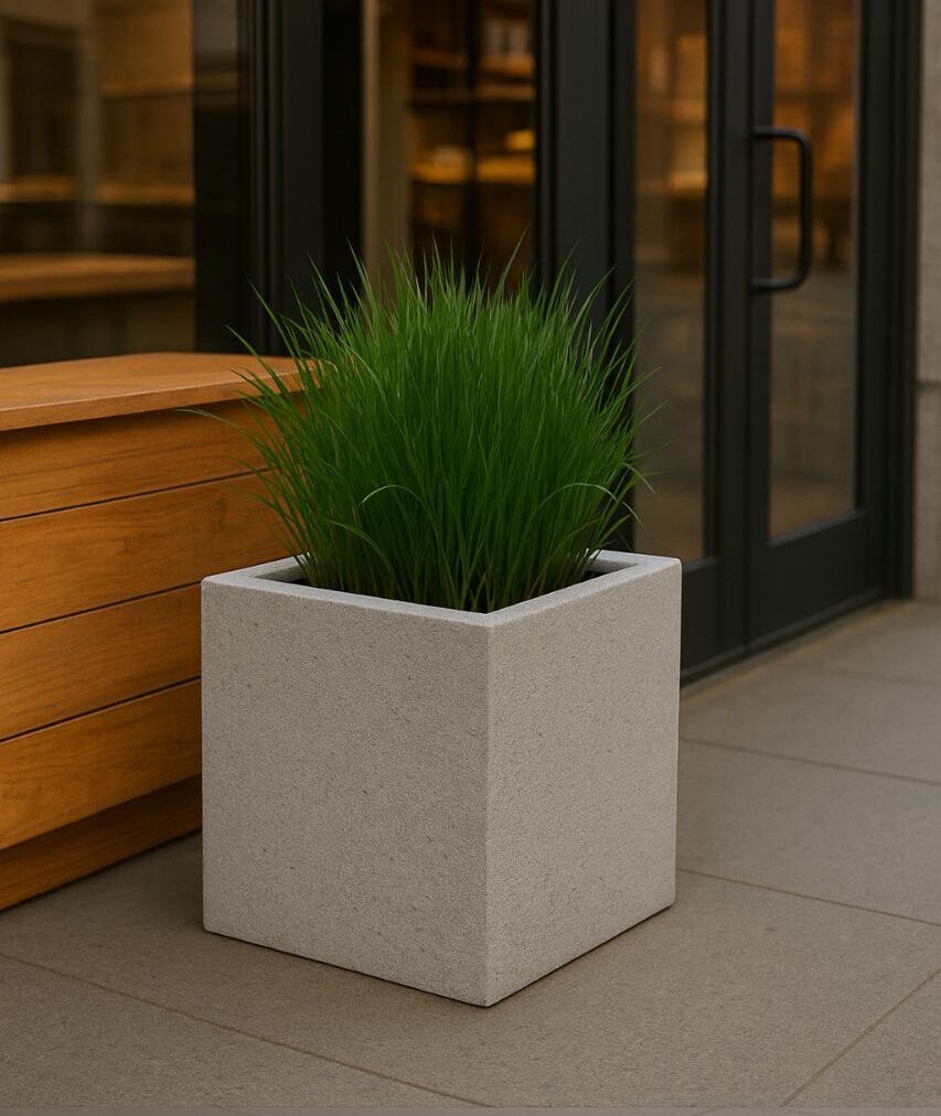 Вазон Атланта 3 Вазон Атланта из бетона