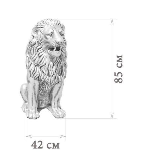 схема скульптуры льва