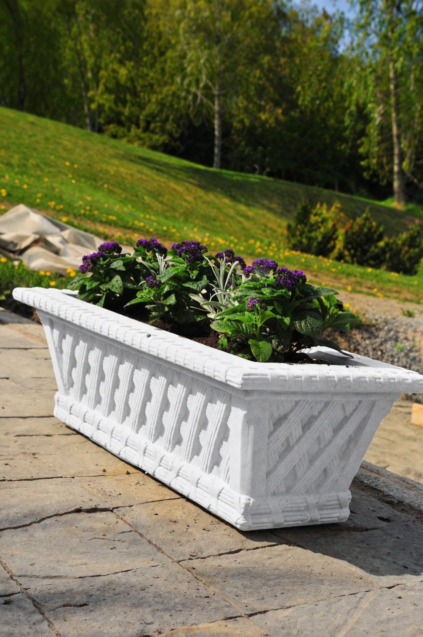 Вазон "Прямоугольный" 87×26 H26 см 1 Вазон прямоугольный для HoReCa