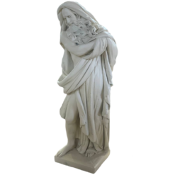 Скульптура Посейдона (127 см). Бежевый.
