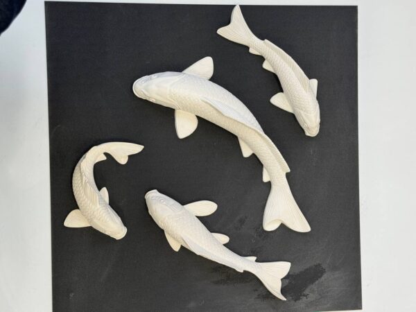 Скульптура Рыбки для фонтана. Белый 13 skulptura rybki dlya fontana. belyj 7