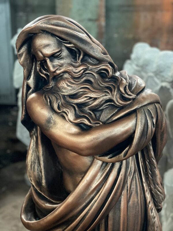 skulptura posejdona 127 sm. bronza 9