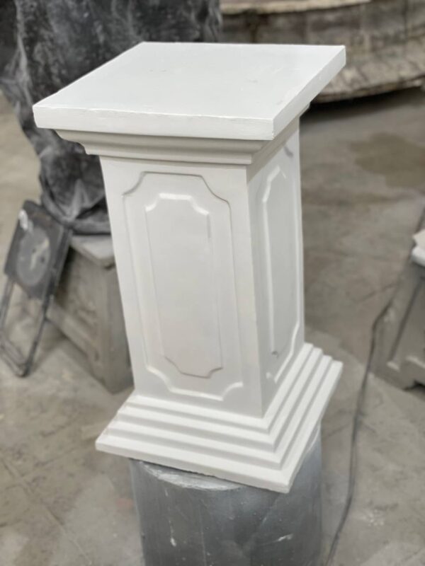 Тумба столб из бетона в белом (60 см) 10 tumba stolb iz betona v belom 60 sm 2