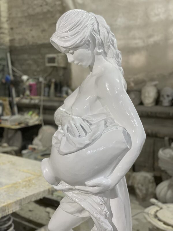 Скульптура Нимфа с Кувшином (белый) 12 nimfa s kuvshinom 2