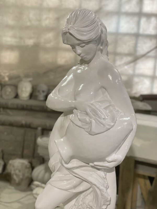 Скульптура Нимфа с Кувшином (белый) 11 nimfa s kuvshinom 3