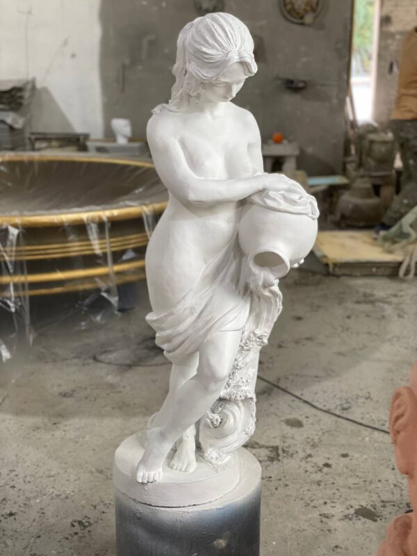 Скульптура Нимфа с Кувшином (белый) 16 photo1661614168 1