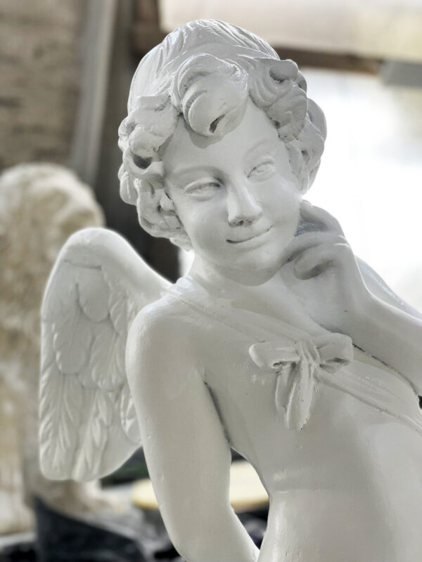 Скульптура Купидон (белый) 12 купидон бетонный