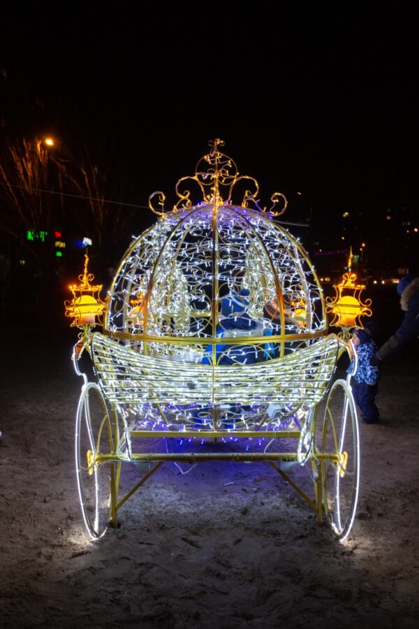 Световая фигура Королевская карета (150 см) 8 photo1670918012 2