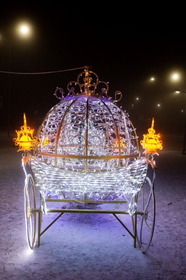 Световая фигура Королевская карета (150 см) 9 photo1670918012 5