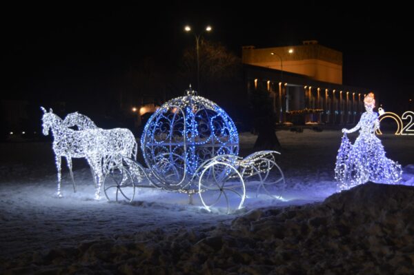 Световая фигура Карета для золушки (250 см) 5 photo1670920353 1