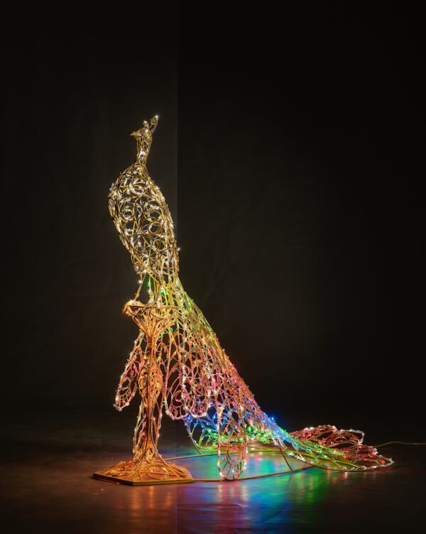 Световая фигура Павлин 2 (200 см) 5 photo1670925612 2