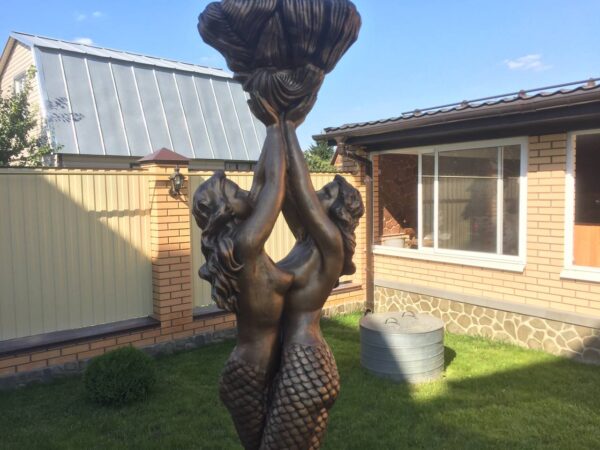 Скульптура «Русалки» античная бронза 9 skulptura rusalki antichnaya bronza 174 sm 1