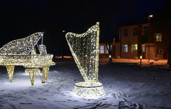 Световая фигура Арфа (170 см) 11 svetovaya figura arfa2