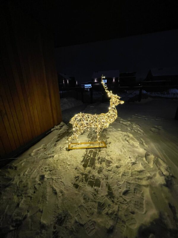 Световая фигура Рождественский олень малый (160 см) 17 Световой олень высота 160см