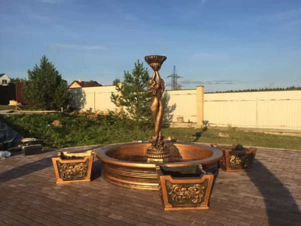 Фонтан Королевский с русалками и вазонами 10 fontan korolevskij s rusalkami i vazonami d 355 sm 1