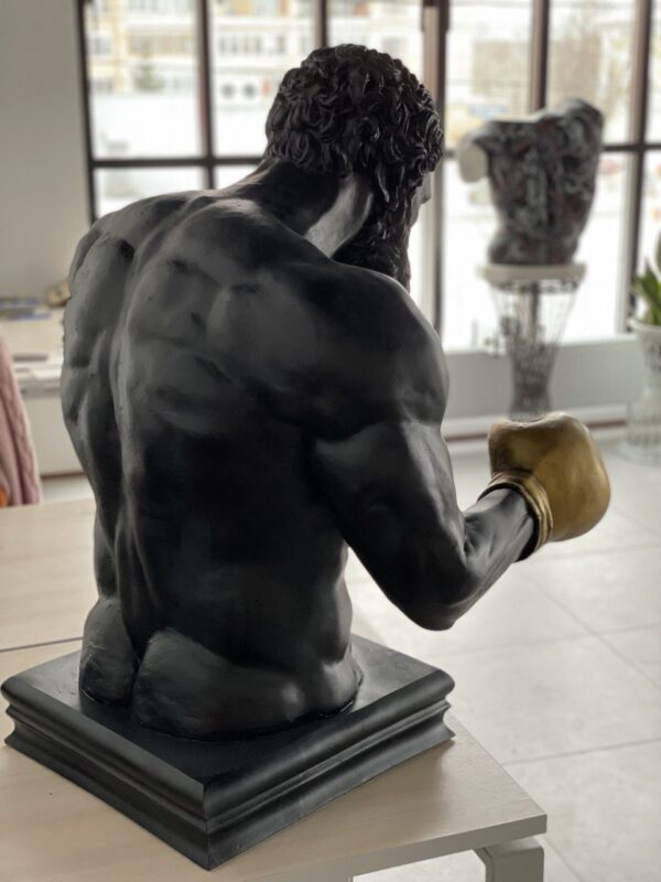 Бюст Геракл в золотых перчатках,черный цвет (90 см) 19 photo1669120331 3