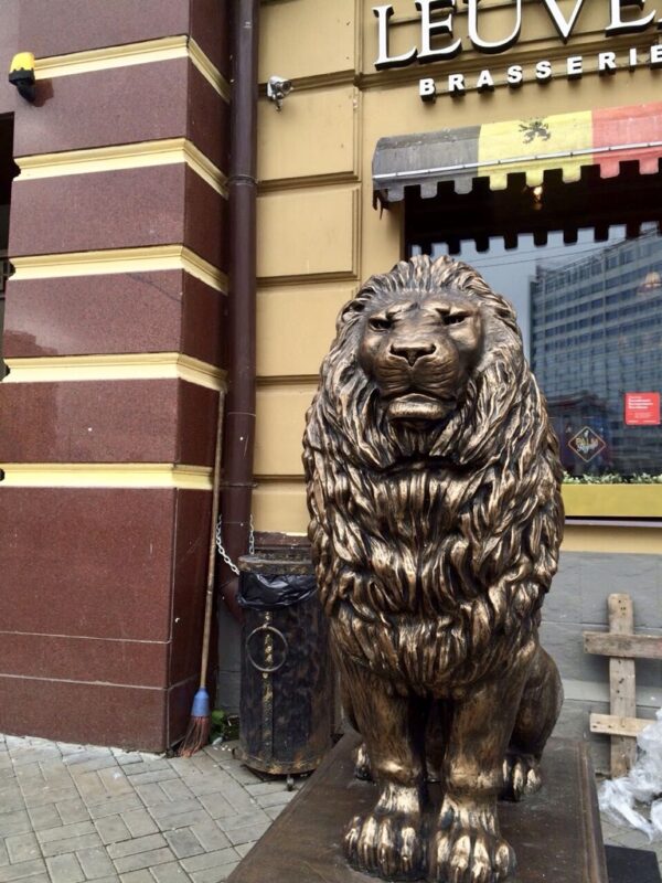 Садовая скульптура Императорский лев (Античная бронза) 19 photo1672398129 1