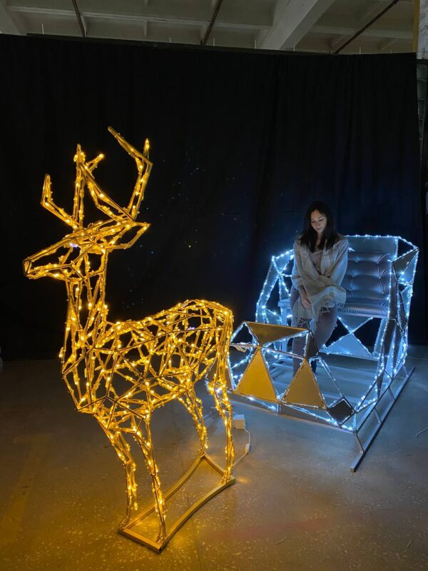 Полигональная фигура "Олень" (162 см) 5 photo 5260222657490697974 y