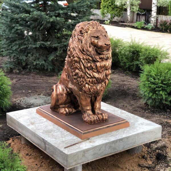 Садовая скульптура — Императорский лев (бронза) 30 sadovaya skulptura — imperatorskij lev. bronza 120sm 5