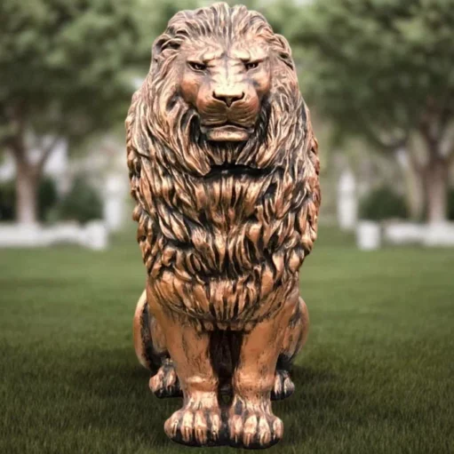Садовая скульптура — Императорский лев. Бронза (120см)
