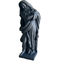Скульптура Посейдона (127 см). Черный.