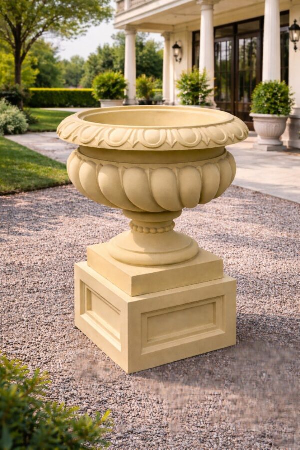 Alternative view of Вазон "Классический средний" Ø70 H65 см — бежевый