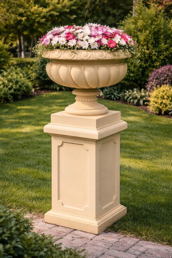 Вазон "Классический средний" Ø70 H65 см — бежевый 7 vazon klassicheskij srednij 4