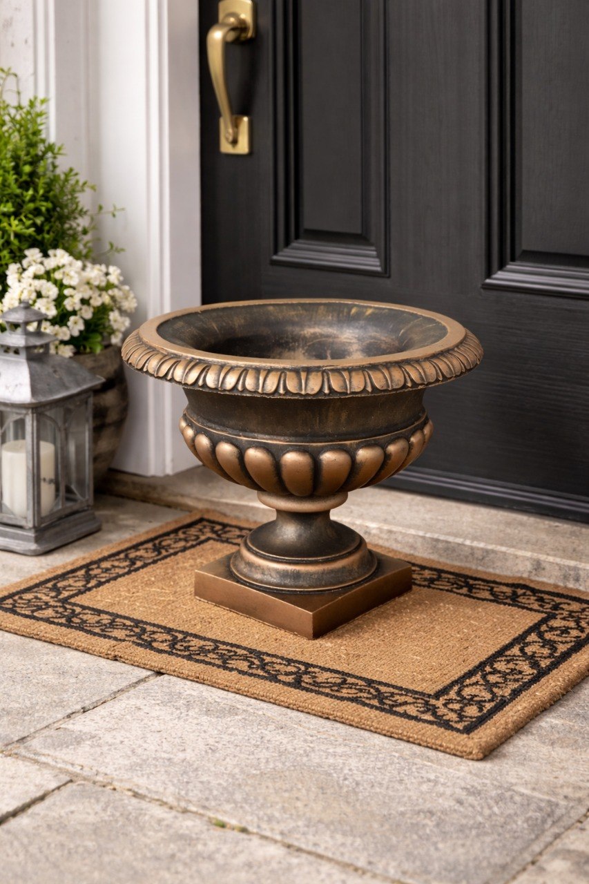 Вазон "Тоскана малый" Ø55 H43 см — бронзовый 1 Вазон Тоскана бронза для HoReCa