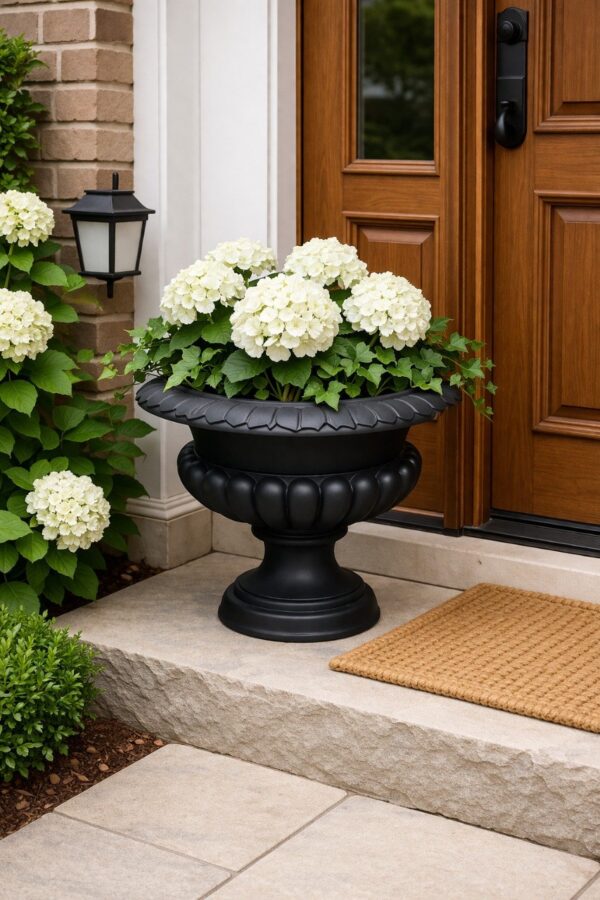 Alternative view of Вазон "Тоскана малый" Ø56 H45 см — черный