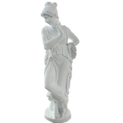 Скульптура девушки Муза (120 см). Белый.